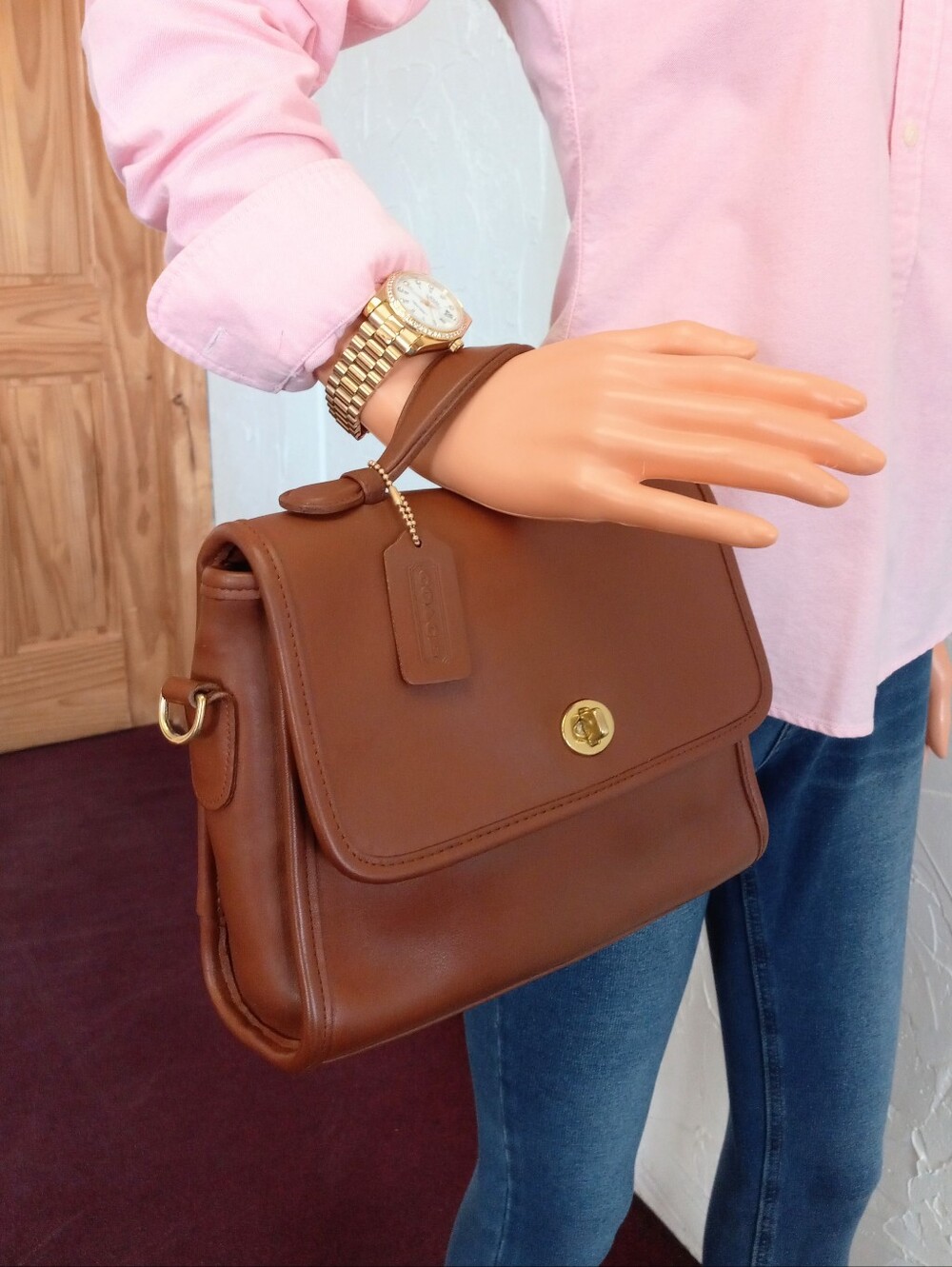 Coach Court Bag #9870, British Tan, 1996 - Picture 13 of 16
